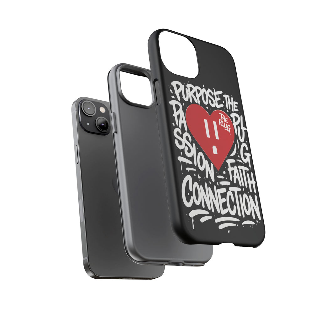 Tough Cases — 'The Plug' Heart Graphic Phone Case (Passion • Faith • Connection)