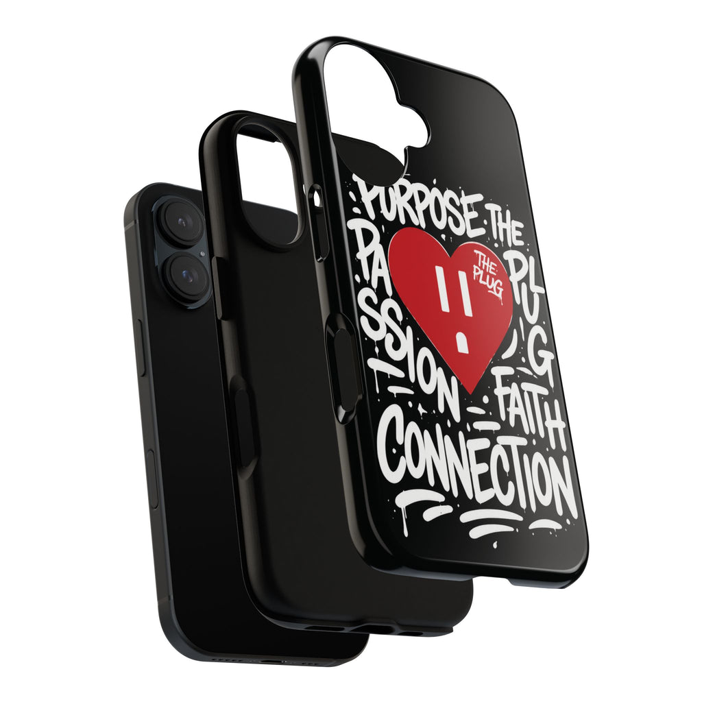 Tough Cases — 'The Plug' Heart Graphic Phone Case (Passion • Faith • Connection)
