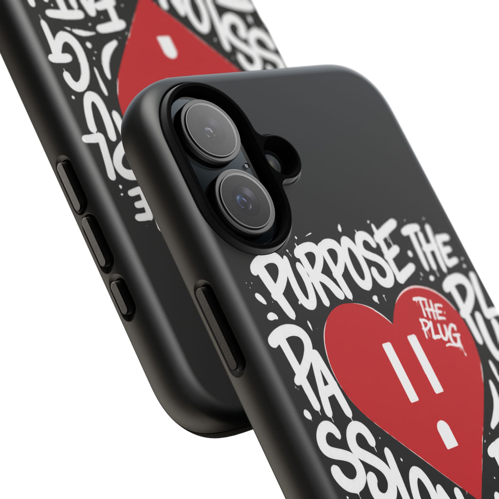 Tough Cases — 'The Plug' Heart Graphic Phone Case (Passion • Faith • Connection)