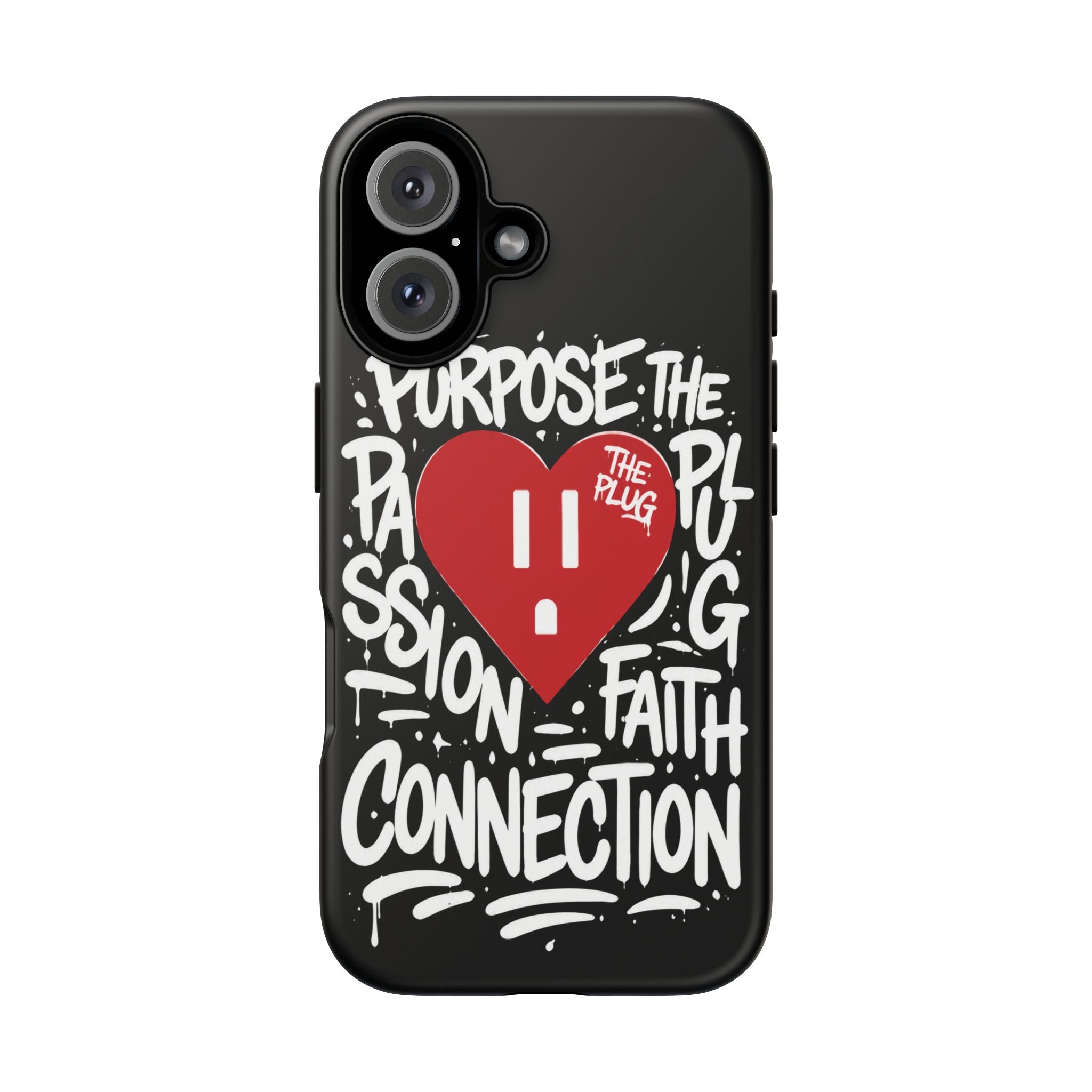 Tough Cases — 'The Plug' Heart Graphic Phone Case (Passion • Faith • Connection)