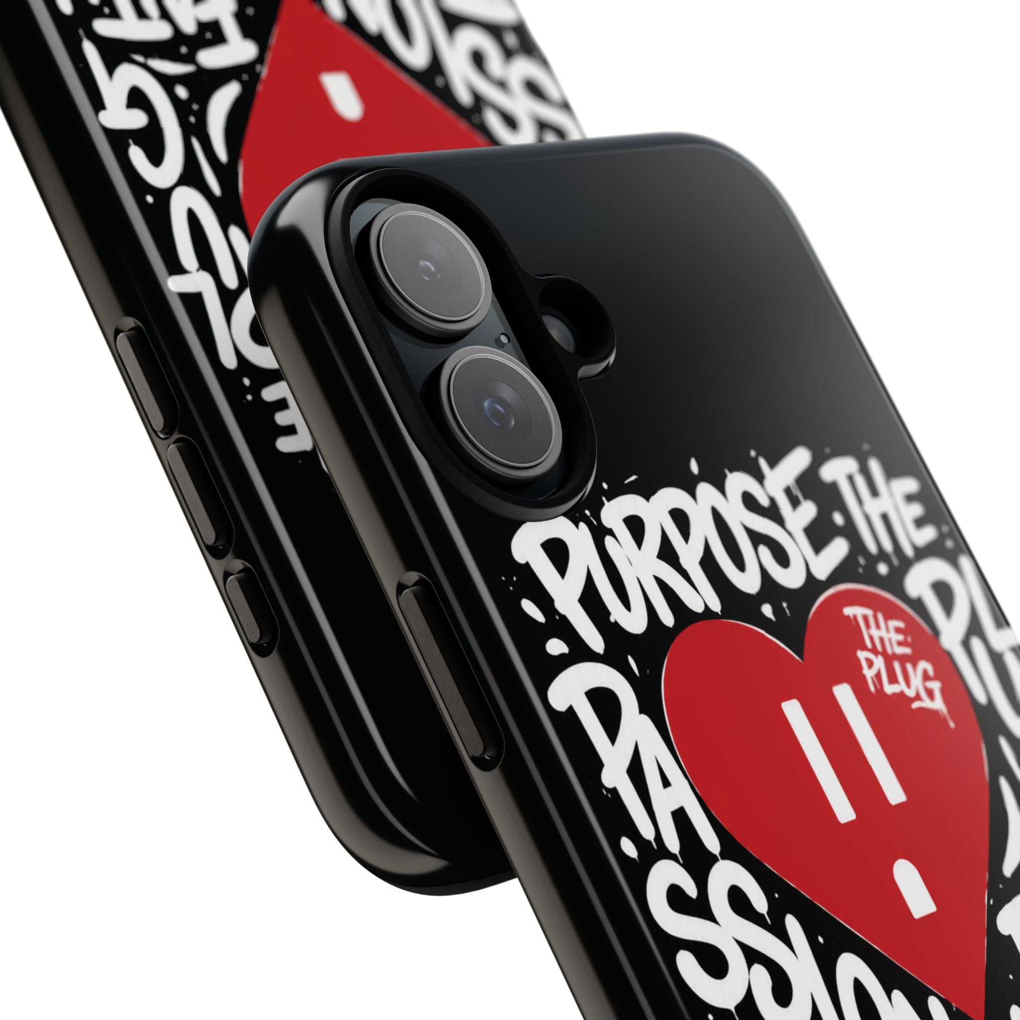 Tough Cases — 'The Plug' Heart Graphic Phone Case (Passion • Faith • Connection)