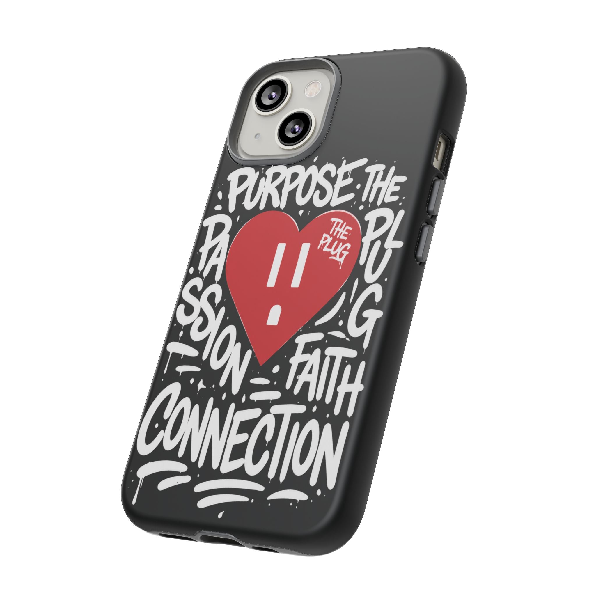 Tough Cases — 'The Plug' Heart Graphic Phone Case (Passion • Faith • Connection)