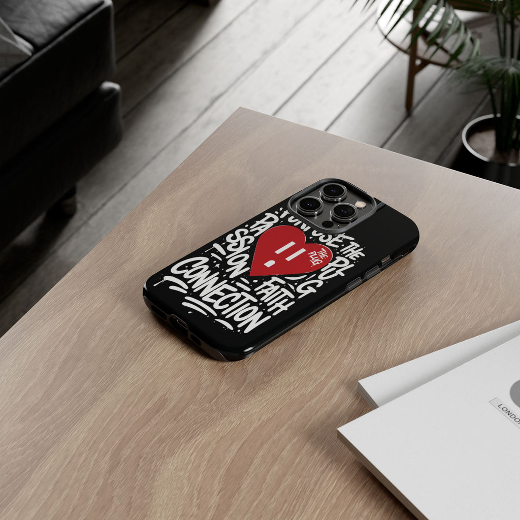 Tough Cases — 'The Plug' Heart Graphic Phone Case (Passion • Faith • Connection)