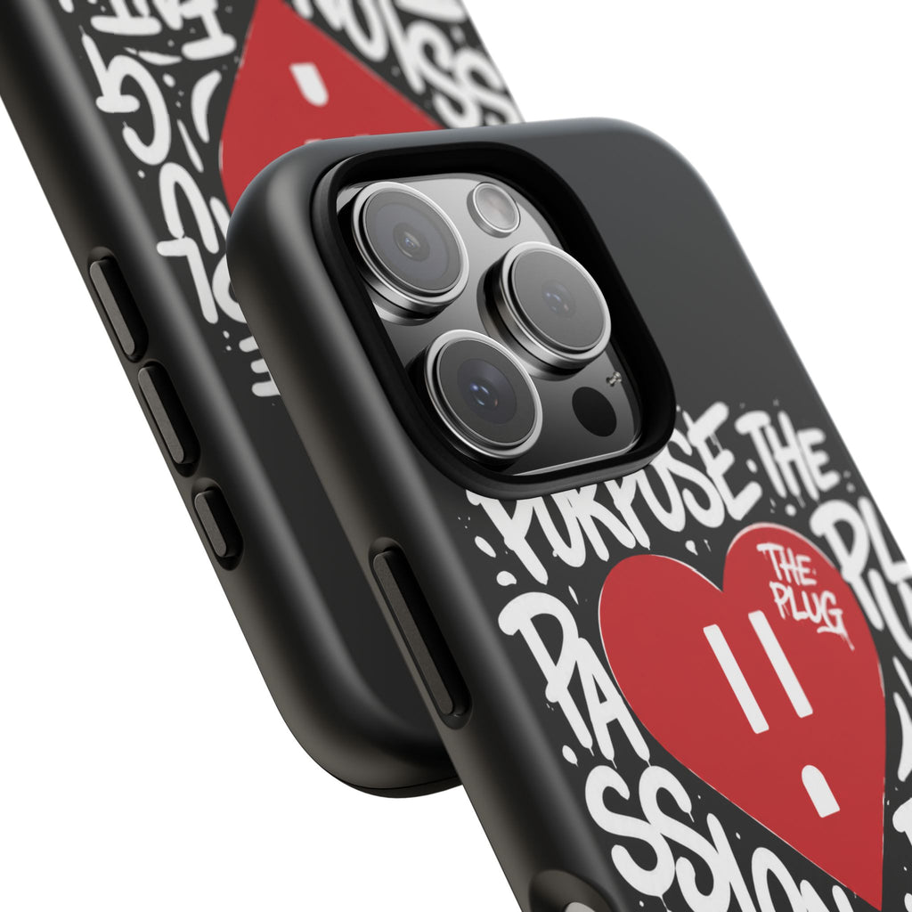 Tough Cases — 'The Plug' Heart Graphic Phone Case (Passion • Faith • Connection)