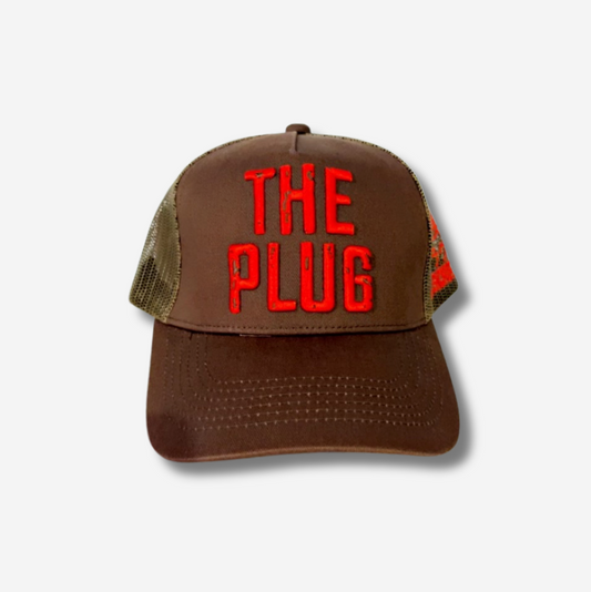 The Plug Trucker - Brown/Red