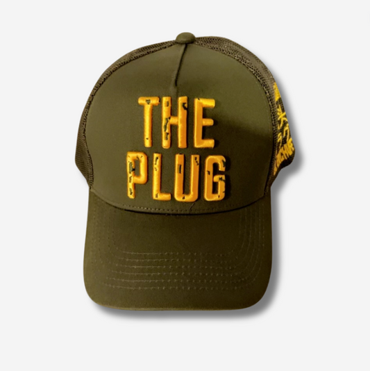 The Plug Trucker - Forest Green/ Gold