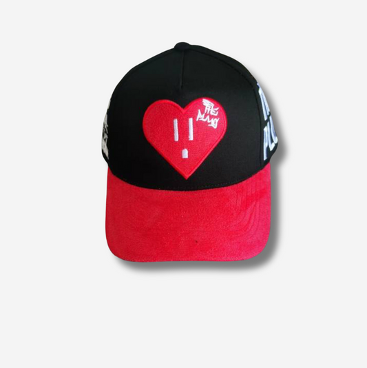 The Heart Outlet - Red Heart/ Red Suede Brim