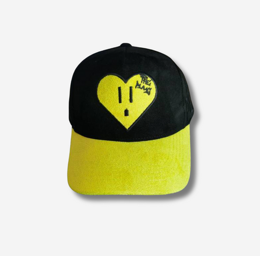 The Heart Outlet - Neon Green Heart/ Neon Green Suede Brim